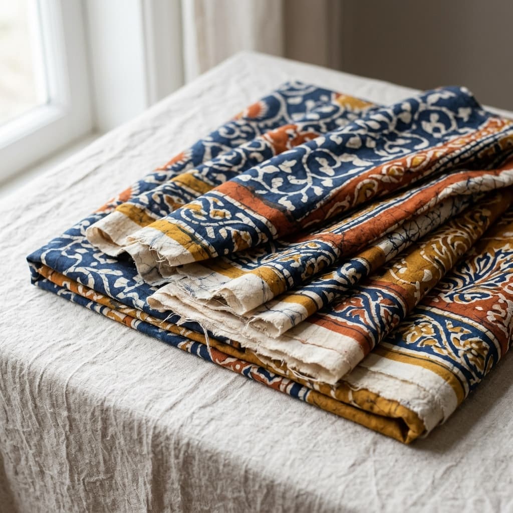 Hand-Embroidered Cotton Linen Tote Bag